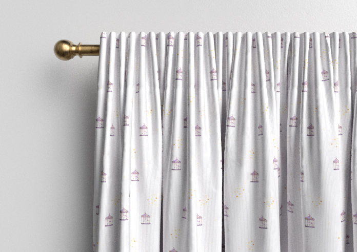 Merrily, Merry Small Violet - Made to Measure Curtains - Image 9